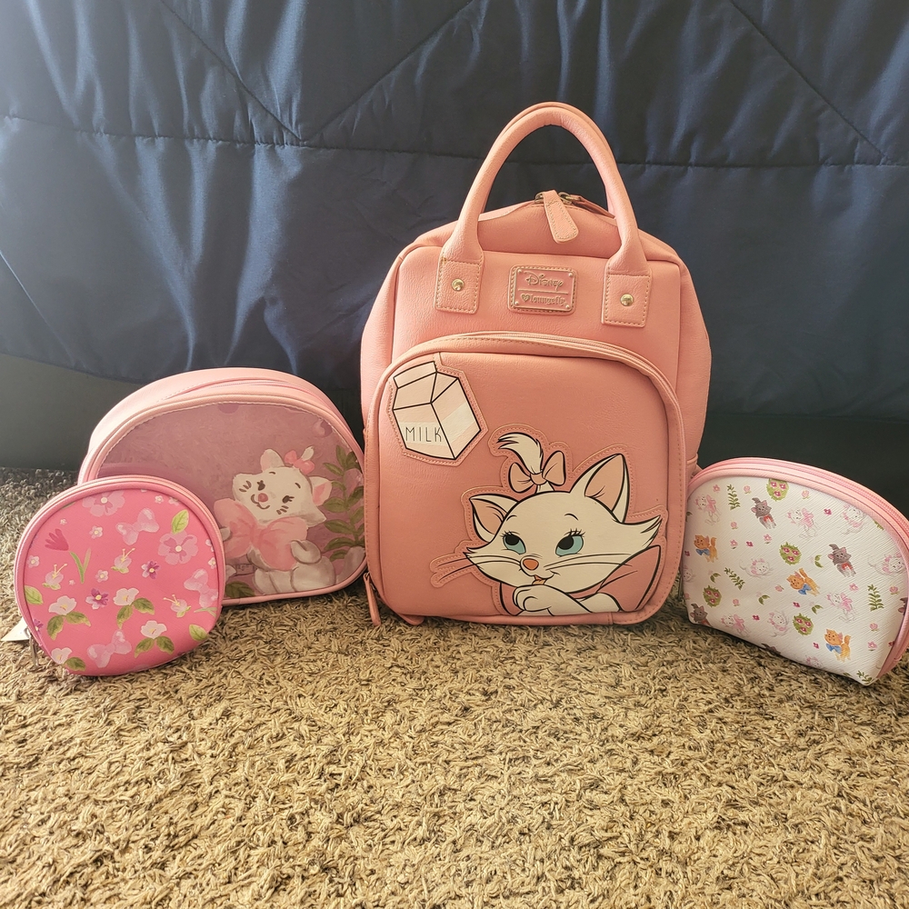 Loungefly Marie Mini Backpack With Pouches